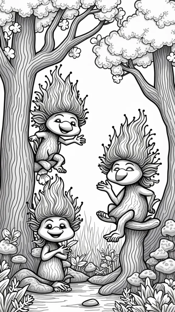 branch trolls coloring pages